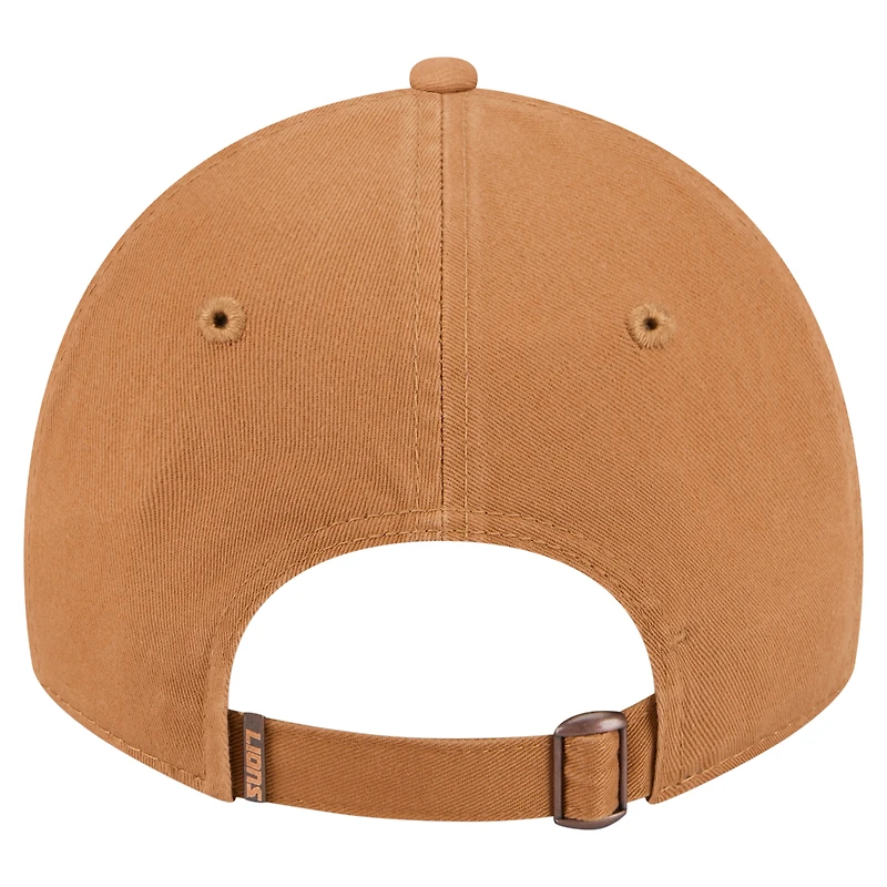 Men's New Era Brown Detroit Lions  Stamp 9TWENTY Adjustable Hat