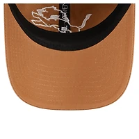 Men's New Era Brown Detroit Lions  Stamp 9TWENTY Adjustable Hat