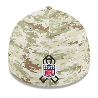 Casquette New Era 39THIRTY Flex camouflage/vert foncé Detroit Lions 2025 Salute to Service pour homme