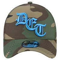 Casquette ajustable New Era Camo Detroit Lions Mystic Camo A-Frame 9FORTY pour homme