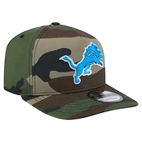 Men's New Era Camo Detroit Lions Woodsy 9FIFTY Snapback Hat