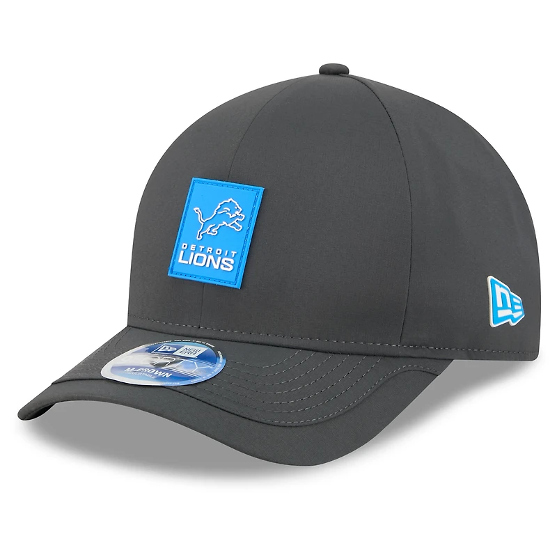Men's New Era Charcoal Detroit Lions 2025 Sideline Cold Weather 9FORTY M-Crown Adjustable Hat