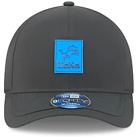 Men's New Era Charcoal Detroit Lions 2025 Sideline Cold Weather 9FORTY M-Crown Adjustable Hat