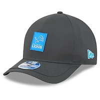 Men's New Era Charcoal Detroit Lions 2025 Sideline Cold Weather 9FORTY M-Crown Adjustable Hat