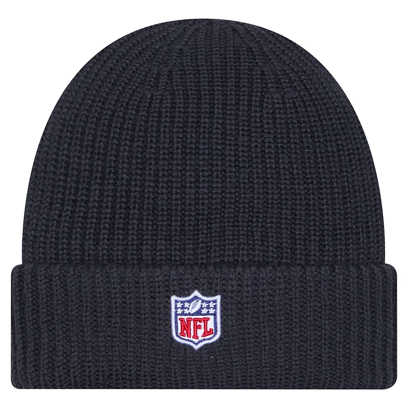 Men's New Era Charcoal Detroit Lions 2025 Sideline Cold Weather Cuffed Knit Hat