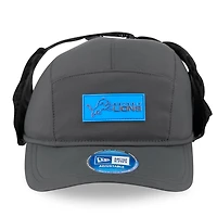 Men's New Era Charcoal Detroit Lions 2025 Sideline Cold Weather Runner Dog Ear Adjustable Hat