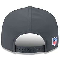 Men's New Era Charcoal Detroit Lions 2025 Sideline Cold Weather Split Panel 9FIFTY Snapback Hat