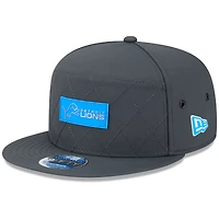 Casquette snapback 9FIFTY à panneau fendu sur le côté pour homme New Era, couleur charbon