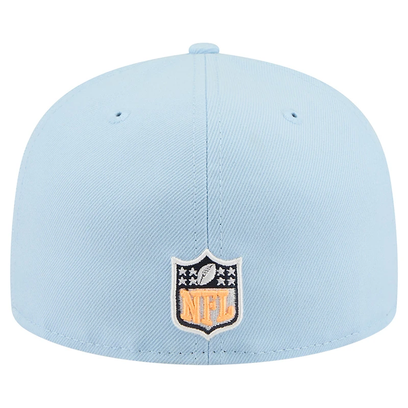 Men's New Era Coastal Blue Detroit Lions 59FIFTY Fitted Hat
