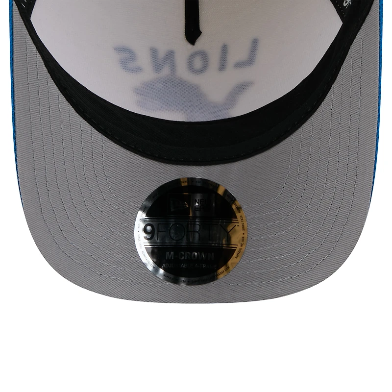 Men's New Era /Blue Detroit Lions 2025 NFL Draft 9FORTY A-Frame M-Crown Adjustable Hat
