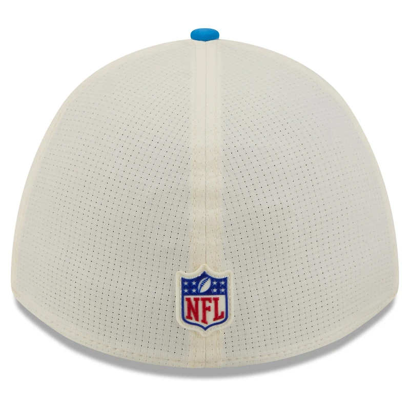 Men's New Era Cream/Blue Detroit Lions 2026 NFL Training Camp 39THIRTY Flex Hat