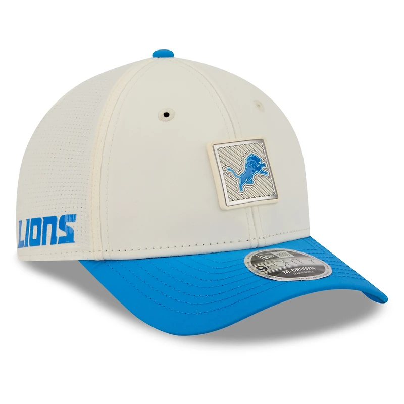 Men's New Era  Cream/Blue Detroit Lions 2026 NFL Training Camp 9FORTY Adjustable Hat