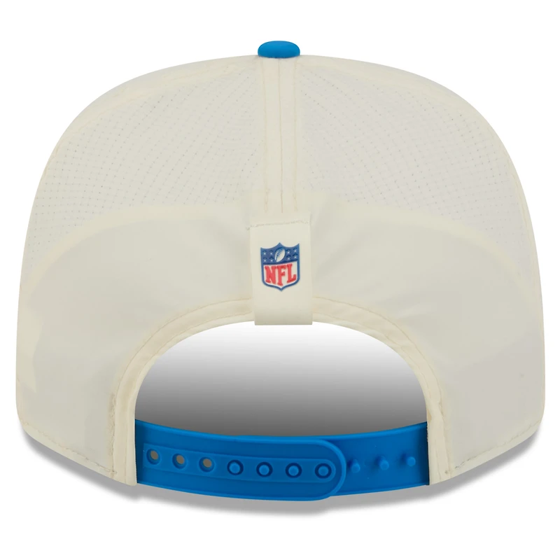 Men's New Era Cream/Blue Detroit Lions 2026 NFL Training Camp 9SEVENTY Adjustable Hat