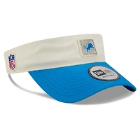 Casquette New Era crème/bleue pour homme, Detroit Lions, camp d'entraînement NFL 2026, visière ajustable
