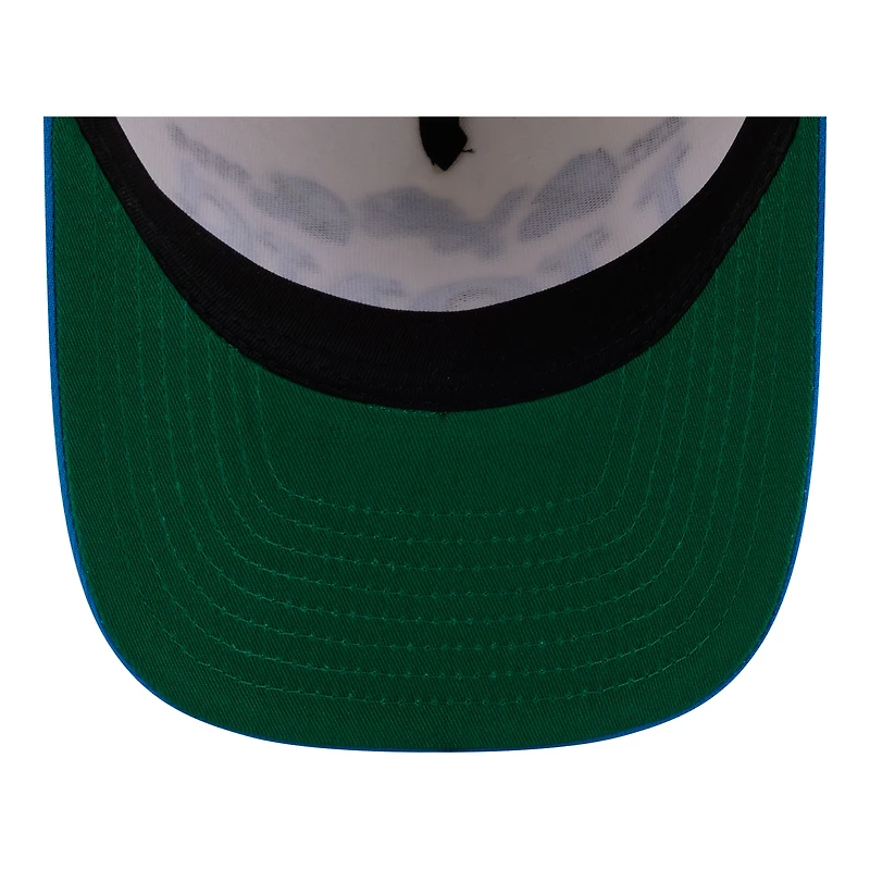 Men's New Era Cream/Blue Detroit Lions A-Frame 9FIFTY Snapback Hat