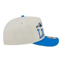 Men's New Era  Cream/Blue Detroit Lions A-Frame 9FIFTY Snapback Hat