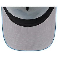Casquette snapback A-Frame 9FIFTY Trucker pour homme, couleur crème/bleue, des Detroit Lions
