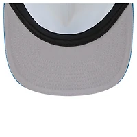 Men's New Era Cream/Blue Detroit Lions  Cutout A-Frame 9FIFTY Snapback Hat