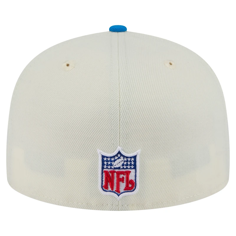 Casquette ajustée 59FIFTY Main New Era pour homme, couleur crème/bleu, des Lions de Detroit