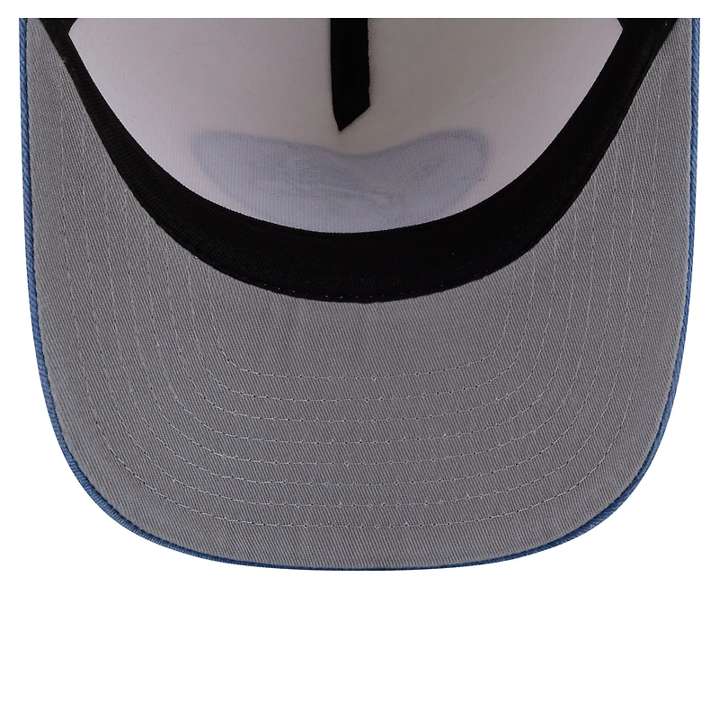 Men's New Era  Cream/Blue Detroit Lions Washed A-Frame 9FIFTY Snapback Hat