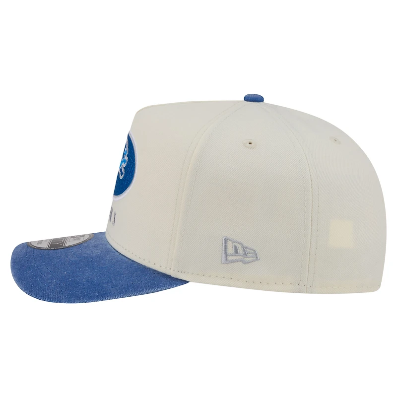 Casquette snapback New Era 9FIFTY crème/bleue Detroit Lions pour homme