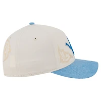 Men's New Era  Cream/Blue Detroit Lions Western 9FORTY A-Frame Adjustable Hat