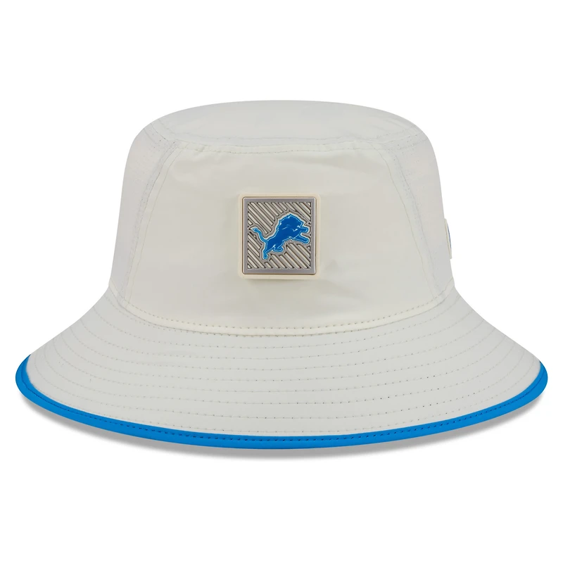 Men's New Era Cream Detroit Lions 2026 NFL Training Camp Sport Bucket Hat