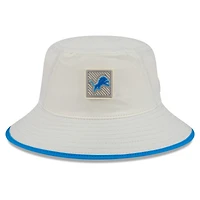 Men's New Era  Cream Detroit Lions 2026 NFL Training Camp Sport Bucket Hat