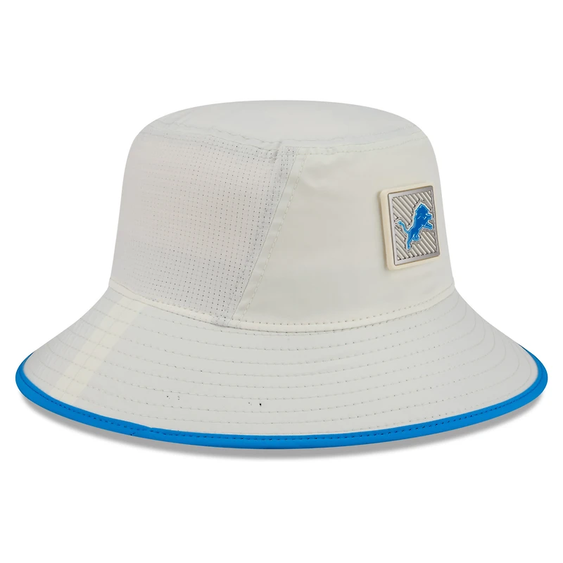 Men's New Era Cream Detroit Lions 2026 NFL Training Camp Sport Bucket Hat