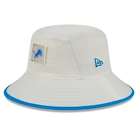 Men's New Era  Cream Detroit Lions 2026 NFL Training Camp Sport Bucket Hat
