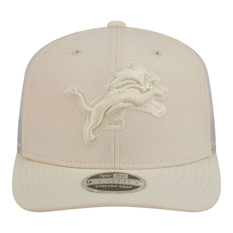 Men's New Era Cream Detroit Lions Color Pack 9SEVENTY Adjustable Hat