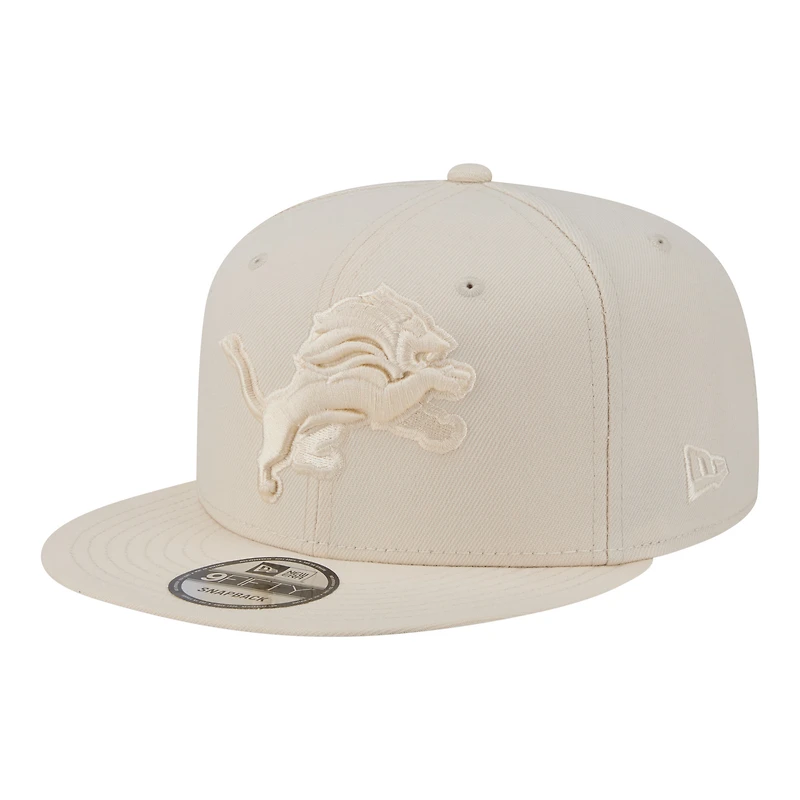 Casquette snapback New Era 9FIFTY crème Detroit Lions pour homme
