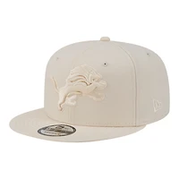 Casquette snapback New Era 9FIFTY crème Detroit Lions pour homme