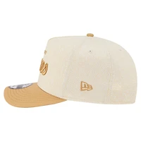 Casquette snapback New Era 9FIFTY A-Frame crème à chevrons Detroit Lions pour homme