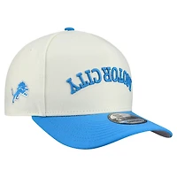 Men's New Era  Cream Detroit Lions Upside Down 9FIFTY A-Frame Snapback Hat