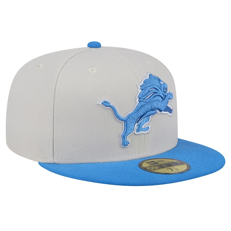 Casquette ajustée 59FIFTY Stoney des Detroit Lions New Era pour hommes