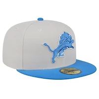 Casquette ajustée 59FIFTY Stoney des Detroit Lions New Era pour hommes