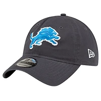 Casquette réglable New Era Graphite Detroit Lions Core Classic 9TWENTY pour hommes