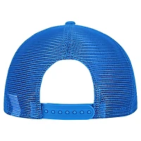 Men's New Era  Gray/Blue Detroit Lions Cork Split Panel 9FIFTY Trucker Snapback Hat