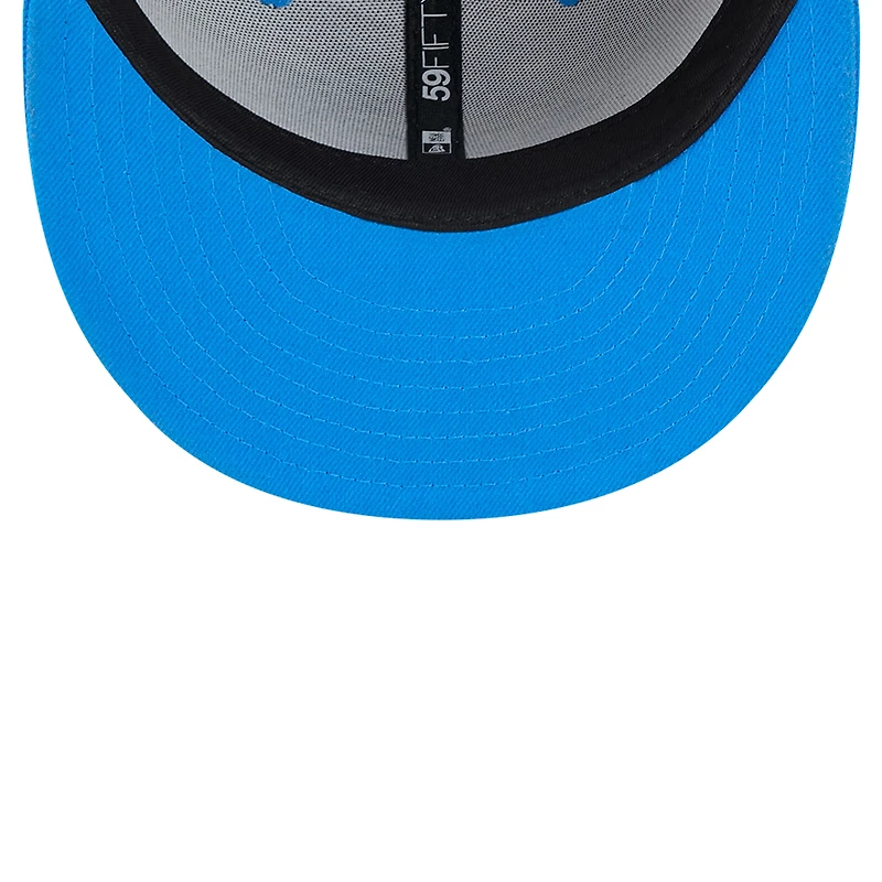 Men's New Era Gray/Blue Detroit Lions Flipside Two-Tone 59FIFTY Fitted Hat