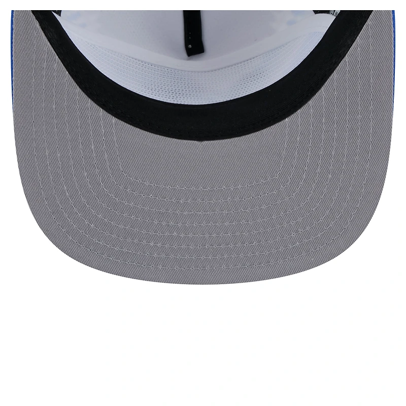 Men's New Era Gray/Blue Detroit Lions Throwback Dye Golfer Snapback Hat