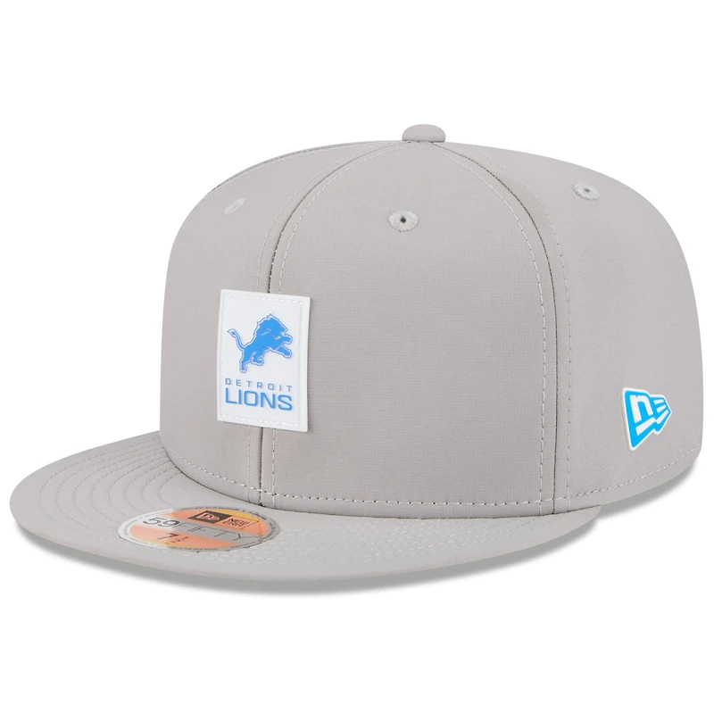 Men's New Era Gray Detroit Lions 2025 Sideline  59FIFTY Fitted Hat