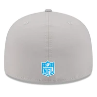 Men's New Era Gray Detroit Lions 2025 Sideline  59FIFTY Fitted Hat