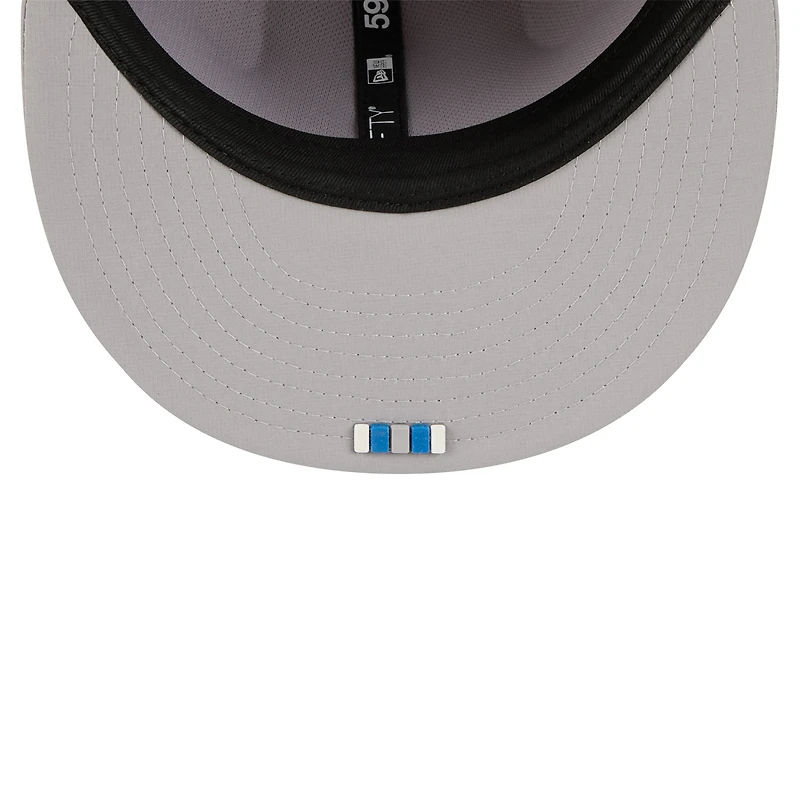 Men's New Era Gray Detroit Lions 2025 Sideline  59FIFTY Fitted Hat