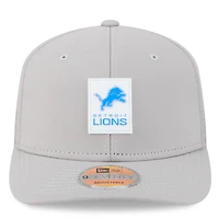 Men's New Era Gray Detroit Lions 2025 Sideline 9SEVENTY Adjustable Trucker Hat
