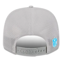 Men's New Era Gray Detroit Lions 2025 Sideline 9SEVENTY Adjustable Trucker Hat