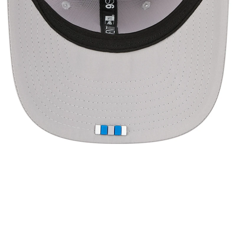 Men's New Era Gray Detroit Lions 2025 Sideline 9SEVENTY Adjustable Trucker Hat