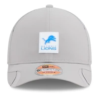 Men's New Era Gray Detroit Lions 2025 Sideline  M-Crown 9FORTY Adjustable Hat