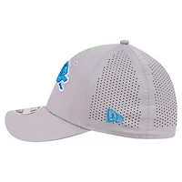 Men's New Era Gray Detroit Lions 39THIRTY M-Crown Flex Fit Hat