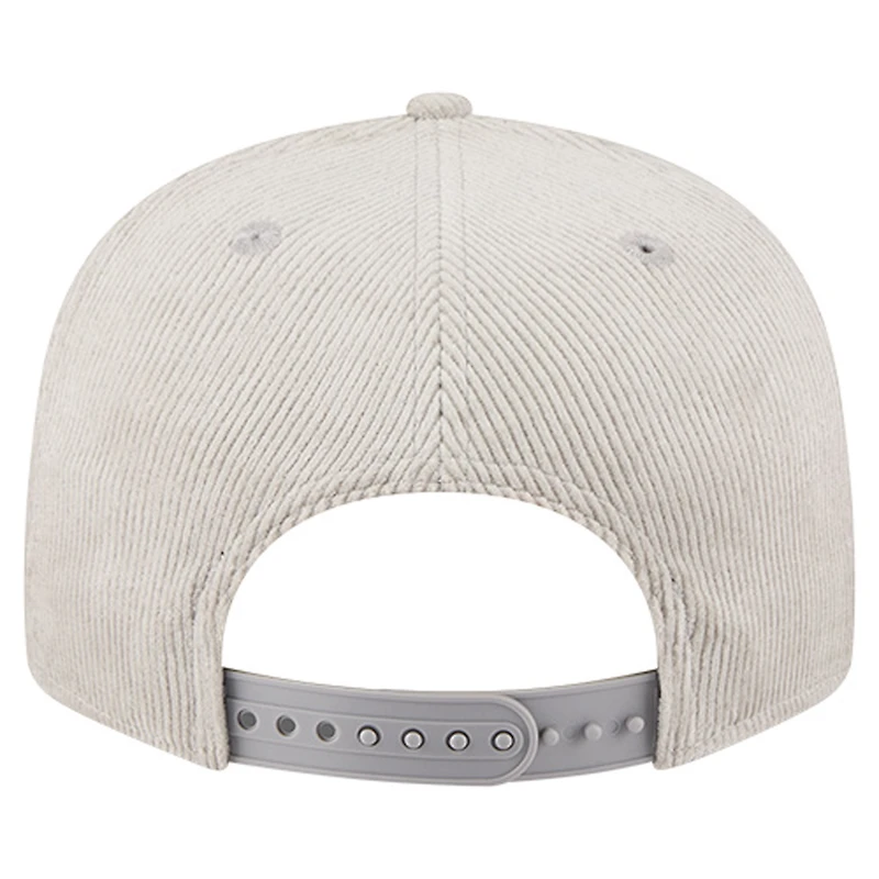 Men's New Era Gray Detroit Lions Cord Rope Corduroy 9FIFTY Snapback Hat